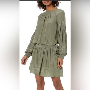 Ramy Brook Green Tie Mia Mini Cocktail Dress Size 2